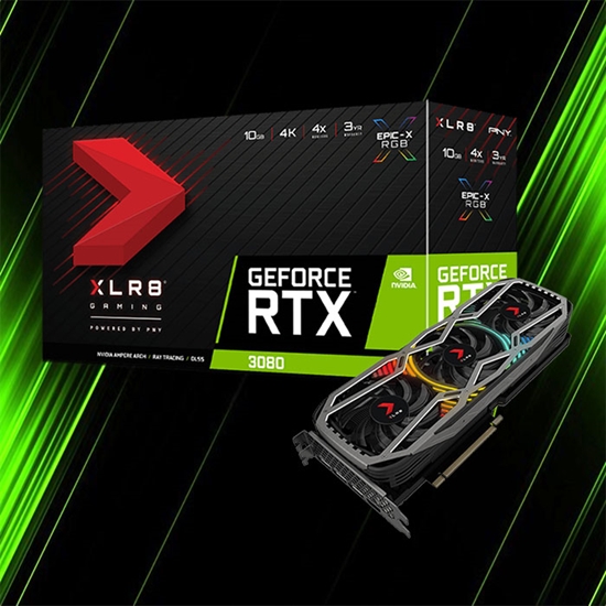 کارت گرافیک پی ان وای GeForce RTX 3080 10GB XLR8 Gaming