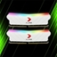 رم پی ان وی XLR8 Gaming EPIC-X RGB White 16GB 8GBx2 3600MHz CL18