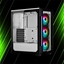 کیس گیمینگ کورسیر iCUE 220T RGB Tempered Glass White