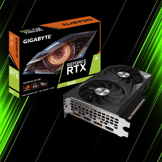 کارت گرافیک گیگابایت GeForce RTX 3060 GAMING OC 8G