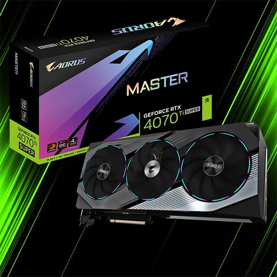 کارت گرافیک گیگابایت AORUS RTX 4070 Ti SUPER MASTER 16G