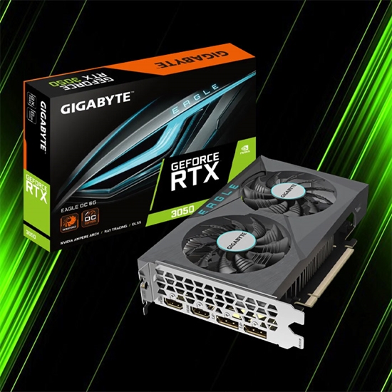 کارت گرافیک گیگابایت GeForce RTX 3050 EAGLE OC 6G