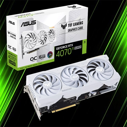 کارت گرافیک ایسوس TUF Gaming GeForce RTX 4070 Ti SUPER 16GB GDDR6X White OC Edition