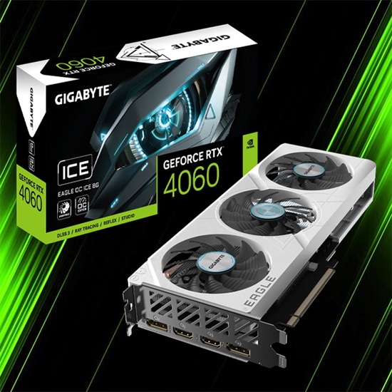 کارت گرافیک گیگابایت RTX 4060 EAGLE OC ICE 8G