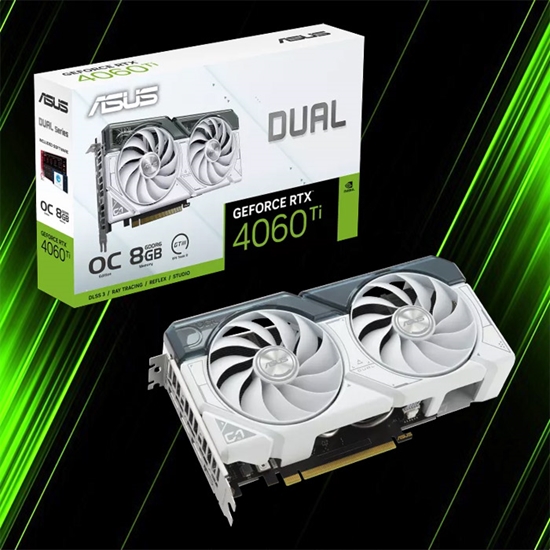 کارت گرافیک ایسوس Dual RTX 4060 Ti OC Edition 8GB White