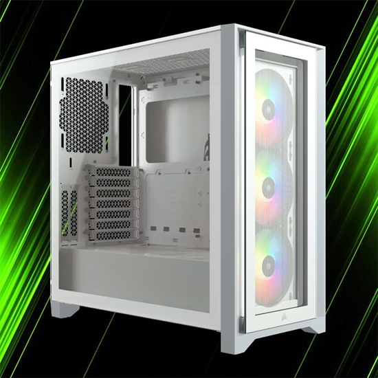 کیس گیمینگ کورسیر iCUE 4000X RGB WHITE