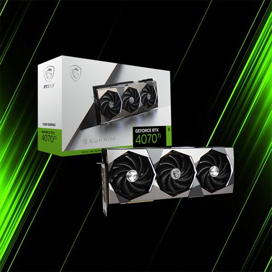 کارت گرافیک ام اس ای GeForce RTX 4070 Ti SUPRIM SE 12G