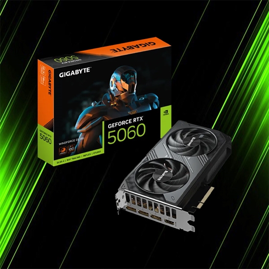 کارت گرافیک گیگابایت RTX 5060 WINDFORCE OC 8GB