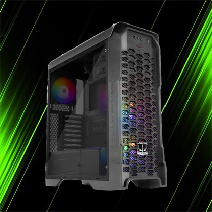 کیس گیمینگ گرین STRIKER FRGB