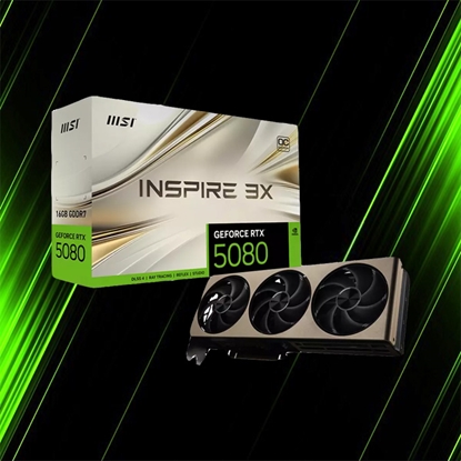 کارت گرافیک ام اس ای RTX 5080 16GB INSPIRE 3X OC