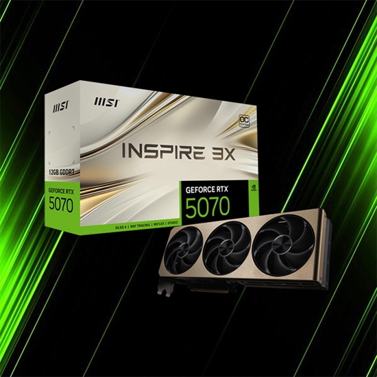 کارت گرافیک ام اس ای RTX 5070 12G INSPIRE 3X OC
