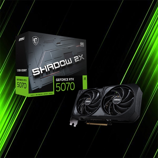 کارت گرافیک ام اس ای RTX 5070 12G SHADOW 2X OC