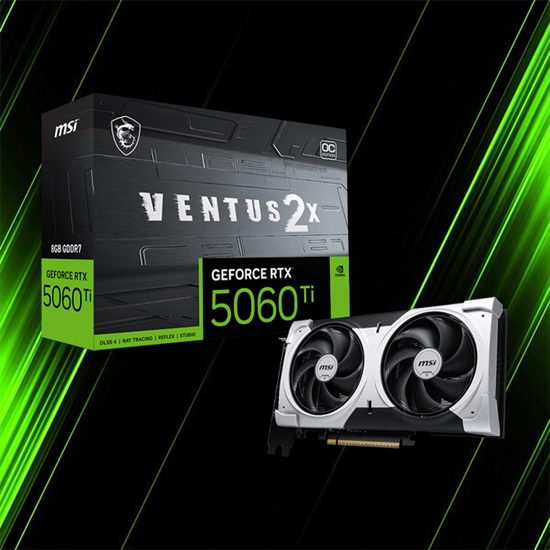 کارت گرافیک ام اس ای RTX 5060 Ti 8G VENTUS 2X OC PLUS