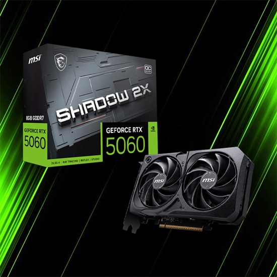 کارت گرافیک ام اس ای RTX 5060 8G SHADOW 2X OC